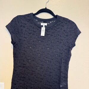 Aerie Black Lace Top